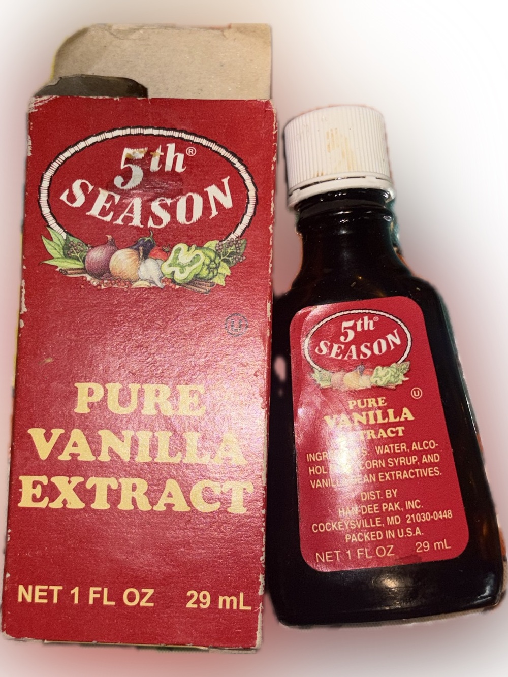 🍰 5th Season Pure Vanilla Extract Empty Bottle with Original Box